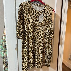Leopard Print Women's Blouse